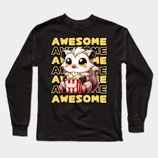 Awesome Popcorn for movie lovers Long Sleeve T-Shirt